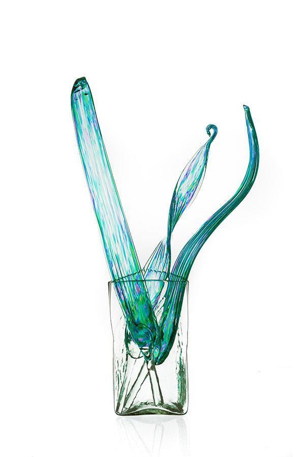 GLASS LEAVES S/3 AQUA Questions & Answers